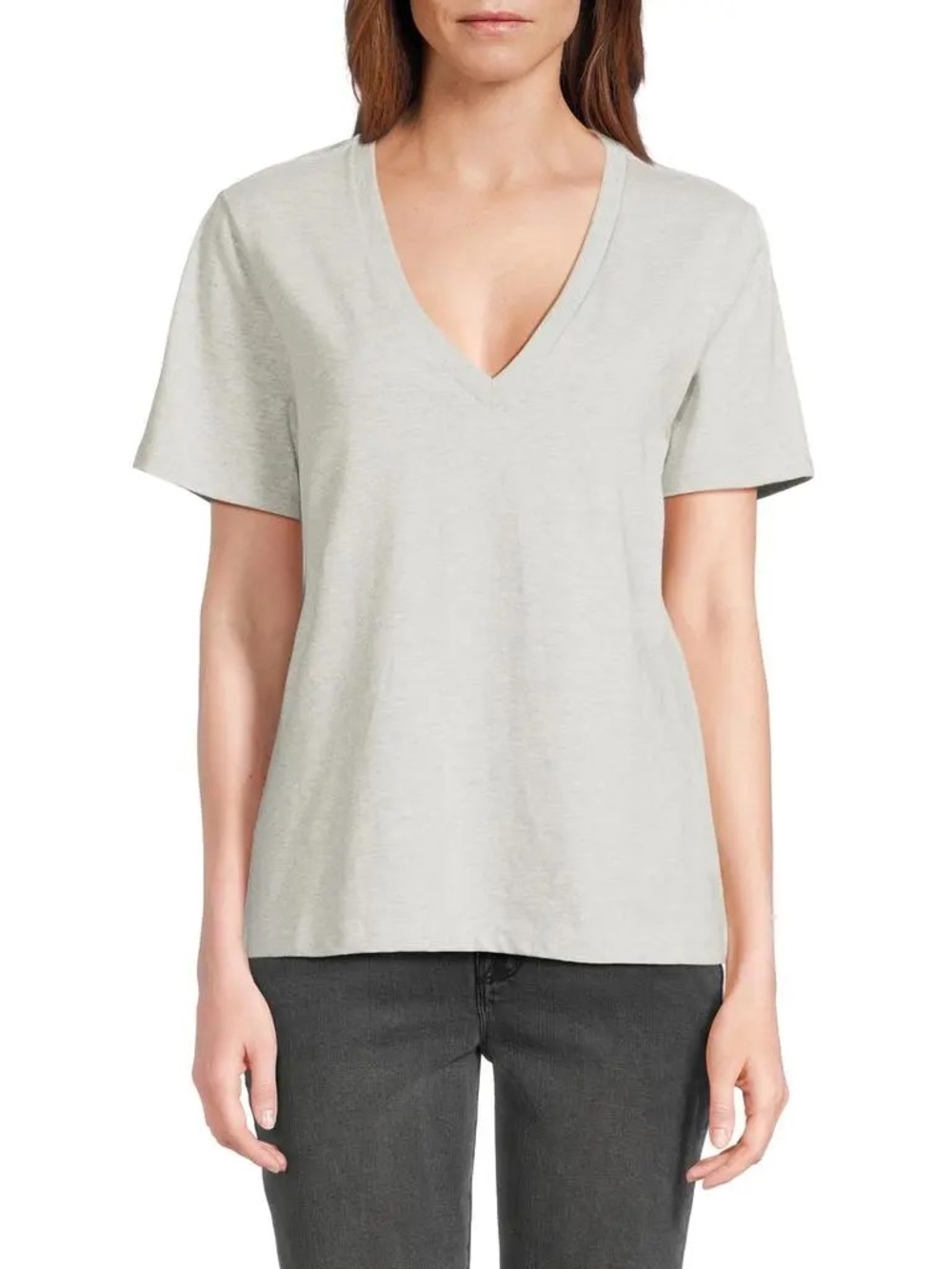 NWT Good American Heritage V Neck Tee - Multiple Sizes